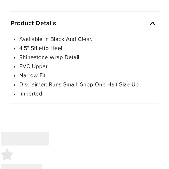 NWT fashion nova sparkle and shine embellished clear pumps black size 8 - Picture 7 of 7